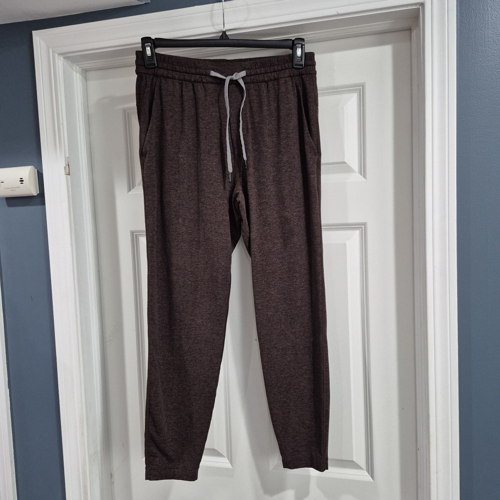 Lululemon Pants Mens Medium Brown Soft Jersey Tapered Sweatpants Lounge Stretch